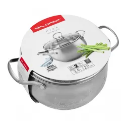 Garnek ze stali nierdzewnej z pokrywką FLORINA ALEX 3,9 l