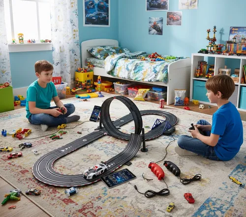 Tor wyścigowy samochodowy COIL zestaw mega tory skala 1:43 7.5m licencja AUDI