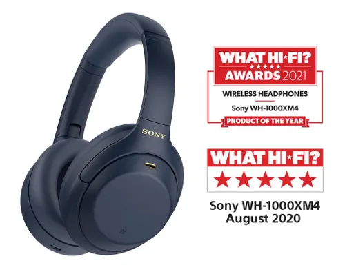 Słuchawki bezprzewodowe Sony WH-1000XM4 ANC Nauszne Niebieski