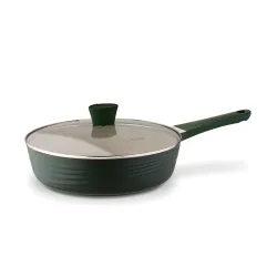 Patelnia głęboka marmurowa nieprzywierająca z pokrywka STARKE PRO NATURALE 28 cm