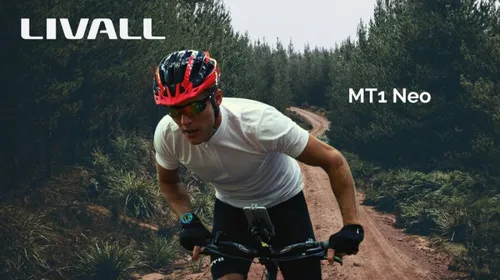 Kask rowerowy LIVALL MT1 Neo Czerwony MTB z lampką (rozmiar M)