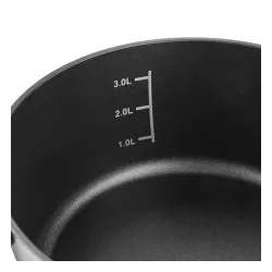 Garnek aluminiowy z pokrywką FLORINA DELUX 3,5 l