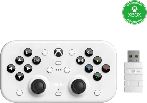 Pad 8BitDo Lite SE 2,4G Wireless do PC Xbox Bezprzewodowy Biały