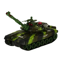 Czołg Zdalnie Sterowany na Pilota RC 2.4 Ghz Dźwięki LED Obrotowa Wieżyczka