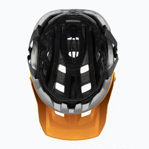 Kask rowerowy MET Terranova orange/ titanium metalic matt