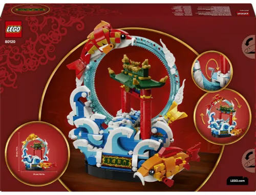 LEGO 80120 Chinese Festivals Karp przeskakujący przez Smoczą Bramę