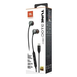 Słuchawki przewodowe JBL Tune 310C USB-C Dokanałowe Czarny