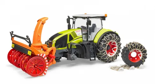 Bruder Professional Series Claas Axion 950 with snow chains and snow blower