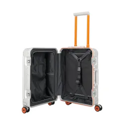 Walizka kabinowa Travelite Next 75 Years Edition - silver / orange