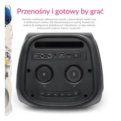 Power Audio Opticum Sound X11 Party Box 40W Bluetooth Radio FM Czarny