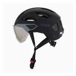 Kask rowerowy UVEX Stride Visor black matt/lite mirror silver