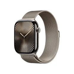 Apple Watch Series 10 GPS + Cellular koperta 42mm tytan naturalny bransoleta mediolańska naturalnym