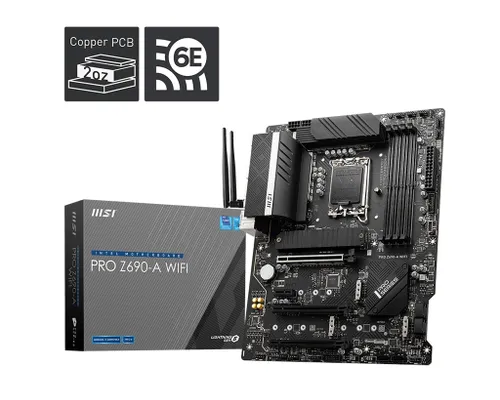 Płyta główna PRO Z690-A WIFI s1700 4DDR5 DP/HDMI M.2 ATX