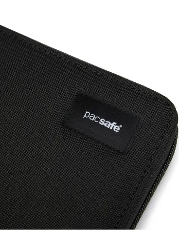 Portfel antykradzieżowy Pacsafe RFIDsafe Continental Wallet - jet black