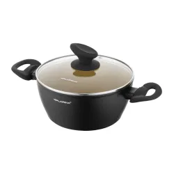 Garnek aluminiowy nieprzywierający z pokrywką FLORINA AMVEGAN 2,1 l