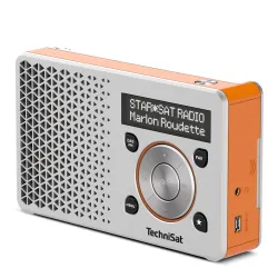 Radioodbiornik TechniSat DigitRadio 1 Radio FM DAB+ Srebrno-pomarańczowy
