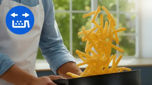 Air Fryer Frytkownica beztłuszczowa Philips NA565/02 Ovi Ultra Megabasket z funkcją Steamfry, pary, auto czyszczenie