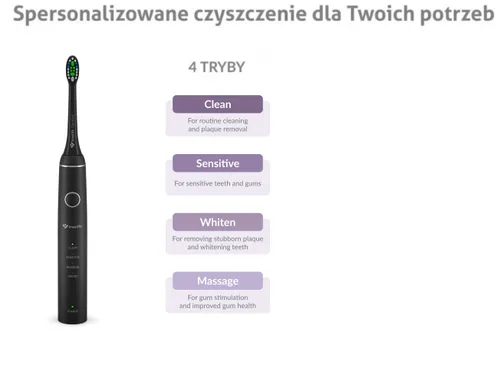 Szczoteczka soniczna TRUELIFE SonicBrush Compact Czarny