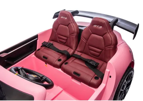 Samochód Na Akumulator Dla 2 Dzieci Porsche 911 Gt3 24V Eva LED 2 Silniki
