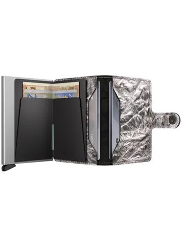 Secrid kompaktowy portfel z RFID Miniwallet Crunch - silver