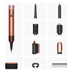 Фен-щетка Dyson Airwrap i.d. Straight+Wavy 123682-01 1300Вт ионизация холодный обдув диаметр щетки 40мм 3 уровня температуры