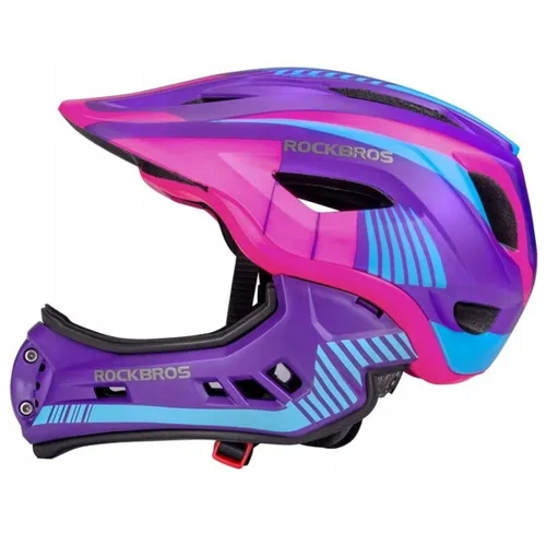 Kask rowerowy dziecięcy, Szczękowy, na rower, hulajnogę, ROCKBROS, S