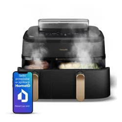 Air fryer Philips Ovi Dual Basket NA552/00 2750W 9l Aplikcja mobilna Gotowanie na parze