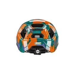 Kask rowerowy dla dzieci Uvex React JR. - papaya camo