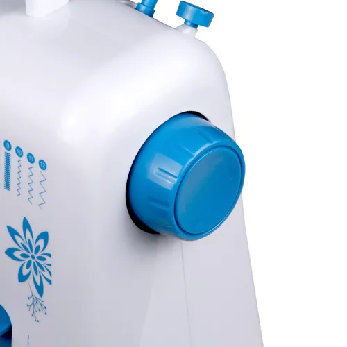 Maszyna do szycia ŁUCZNIK Mini Blue + osłonka na palce i akcesoria