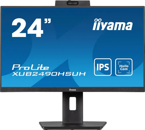 Monitor iiyama ProLite XUB2490HSUH-B1 z kamerą 23,8" Full HD IPS 100Hz 4ms