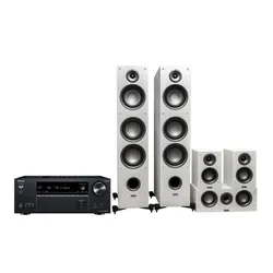 Onkyo TX-NR6100 Cinema Package Black, Taga Harmony TAV 5.0: TAV-607F + C + S White