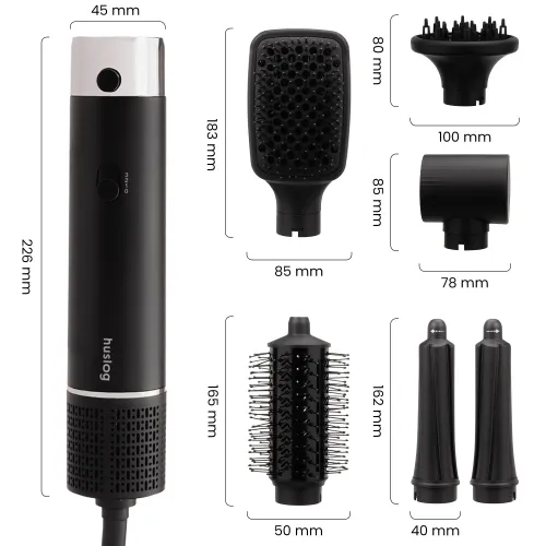 Suszarko-lokówka Huslog HUS1081 1200W Jonizacja 3 poziomy temperatury