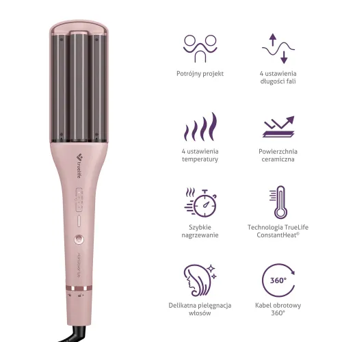Potrójna lokówka TrueLife HairWaver W6 100W