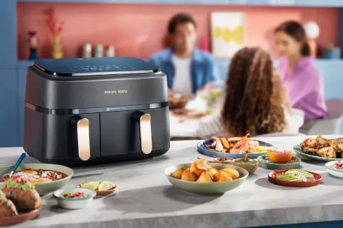 Air Fryer Frytkownica beztłuszczowa PHILIPS Ovi Dual Basket NA352/00 9l z podwójnym koszem ponad 1000 przepisów