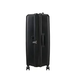 Walizka duża poszerzana American Tourister AeroStep - black