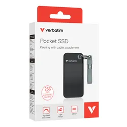 Dysk VERBATIM Pocket 256GB SSD Czarno-szary