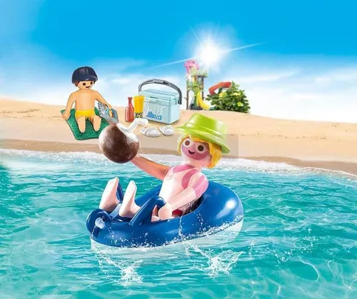 PLAYMOBIL Family Fun 70112 Chłopiec z oponą