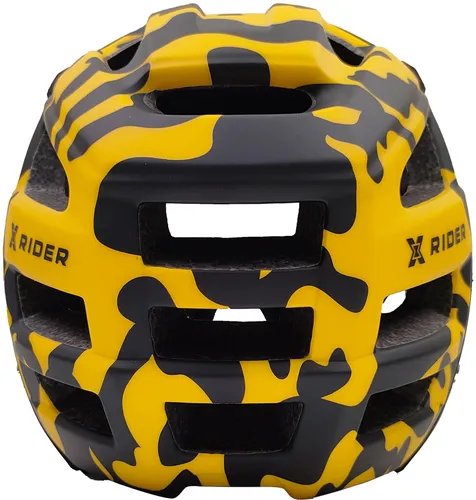 Kask XRIDER XRFH003M Czarno-żółty Full Face z odkręcaną szczęką (rozmiar M)