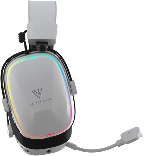 Słuchawki SECRET GEAR SX2 Bezprzewodowe, Nauszne, Dźwięk przestrzenny Biało-czarny