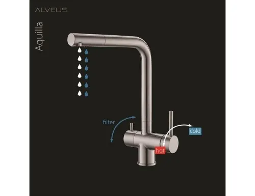 Bateria Alveus Aquila 1139808 Czarny Mosiądz