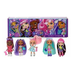 LALKA BARBIE EXTRA MINI MINIS zestaw 5 lalek HPN09