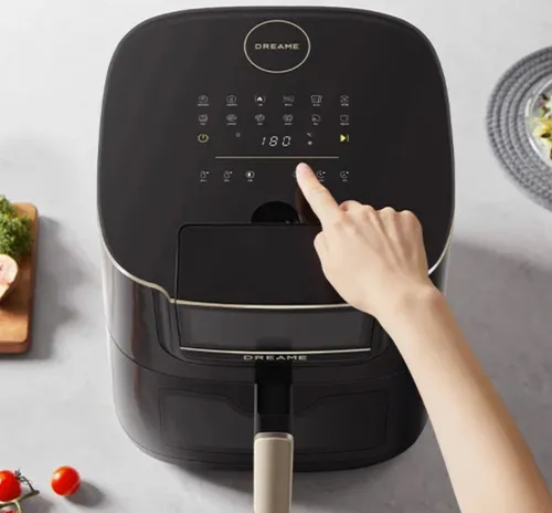 Air Fryer Frytkownica beztłuszczowa DREAME AF30 Czarny 7l z okienkiem do obserwacji postępów gotowania