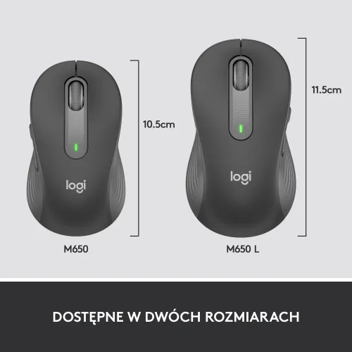 Myszka Logitech Signature M650 M - grafitowy