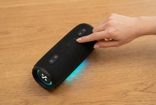Głośnik mobilny XMUSIC BTS860 Bluetooth, Moc 40W, IP66, Akumulator 5000 mAh,  Radio FM, Czarny