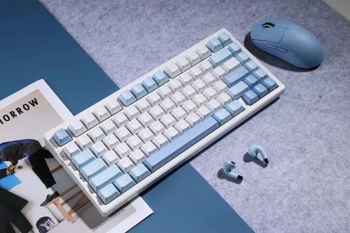 Klawiatura gamingowa Mchose G75 Cabbage Tofu Switch V2 bezprzewodowa mechaniczna podświetlana niebieski