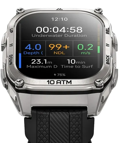 Smartwatch KOSPET Tank M4 Srebrny