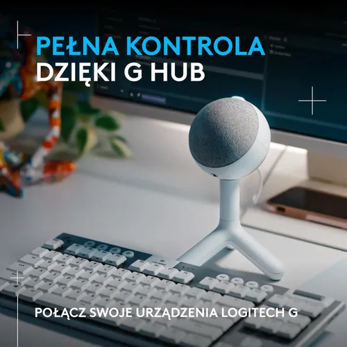 Mikrofon Logitech Yeti Orb Przewodowy Pojemnościowy Biały