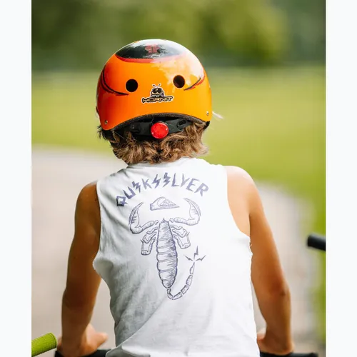 Kask rowerowy dziecięcy Hornit Spider orange/black