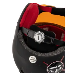 Kask snowboardowy dziecięcy ALPINA CARAT LE VISOR black red - Rozmiar - S