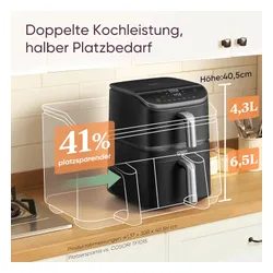 Frytkownica COSORI Turbo Tower Pro 10.8l DualBlaze CAF-DC112-ADE